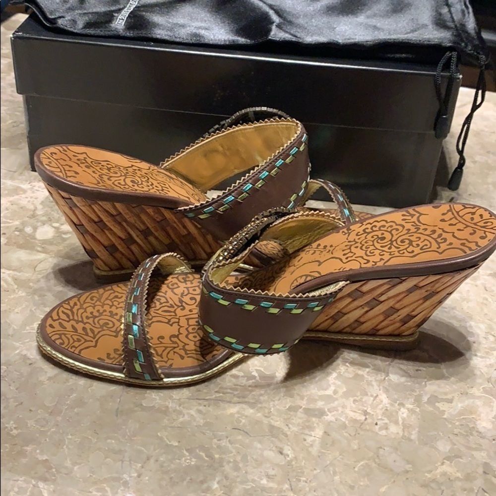 Giuseppe Zanotti Design brown sparkle sandals - Picture 3 of 10